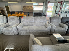Load image into Gallery viewer, MEGA OFFER... 3 Seat fixed Sofa + 2 POWER Reclining Chairs