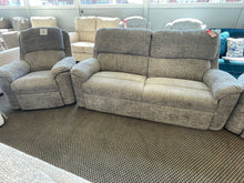 Load image into Gallery viewer, MEGA OFFER... 3 Seat fixed Sofa + 2 POWER Reclining Chairs