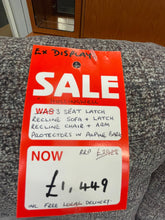 Load image into Gallery viewer, EX DISPLAY 'Celebrity Hollingwell' 3 Seat Reclining Sofa + 1 x Reclining Chair