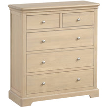 Load image into Gallery viewer, Laceby 2 over 3 Drawer Chest - Oak