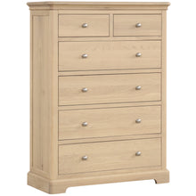 Load image into Gallery viewer, Laceby 2 over 4 Drawer Chest - Oak