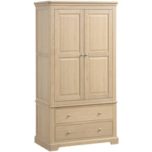 Load image into Gallery viewer, Laceby 2 Door 2 Drawer Wardrobe - Oak