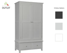 Load image into Gallery viewer, Hatton 2 Door 2 Drawer Wardrobe | 3 Colour Options