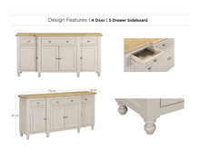 Load image into Gallery viewer, Painted Chateau | Breakfront Sideboard