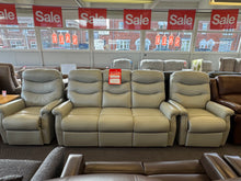 Load image into Gallery viewer, EX DISPLAY 'Celebrity Hollingwell’ LEATHER 3 Seat Sofa + 2 x Reclining Chairs