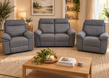 Load image into Gallery viewer, NEW OVER-STOCK | 'Horizon' Power Reclining 2 seat sofa + 2 x Power Reclining Chairs