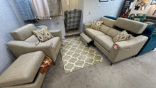Load image into Gallery viewer, EX DISPLAY SALE | Power Reclining Sofa + Chair &amp; Storage Stool