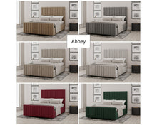 Load image into Gallery viewer, Abbey Fabric Bedframe | Choice of Colour