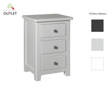 Load image into Gallery viewer, Hatton 3 Drawer Bedside | 3 Colour Options