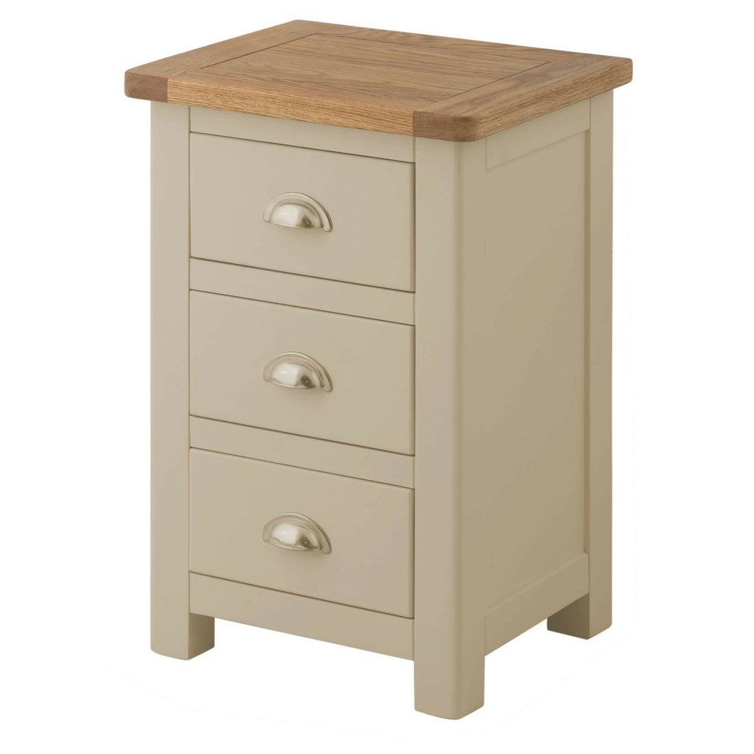 Binbrook 3 Drawer Bedside Chest - Stone