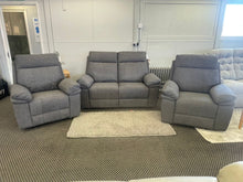 Load image into Gallery viewer, NEW OVER-STOCK | 'Horizon' Power Reclining 2 seat sofa + 2 x Power Reclining Chairs