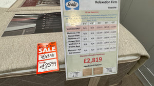 SEALY EXQUISITE RELAXATION FIRM | Ex-display BED SET SALE