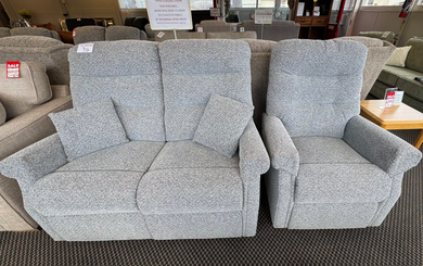 'Celebrity Sandhurst' 2 Seat Power Recline Sofa + Chair