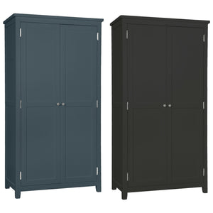 Hatton 2 Door Wardrobe - Painted Blue or Charcoal