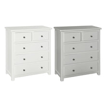 Load image into Gallery viewer, Hatton 2 over 3 Drawer Chest - Painted White or Grey