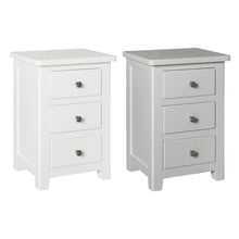 Load image into Gallery viewer, Hatton 3 Drawer Bedside - Painted White or Grey