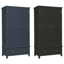 Load image into Gallery viewer, Hatton 2 Door 2 Drawer Wardrobe - Painted Blue or Charcoal