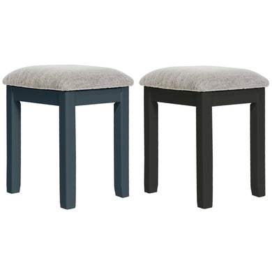 Hatton Stool - Painted Blue or Charcoal