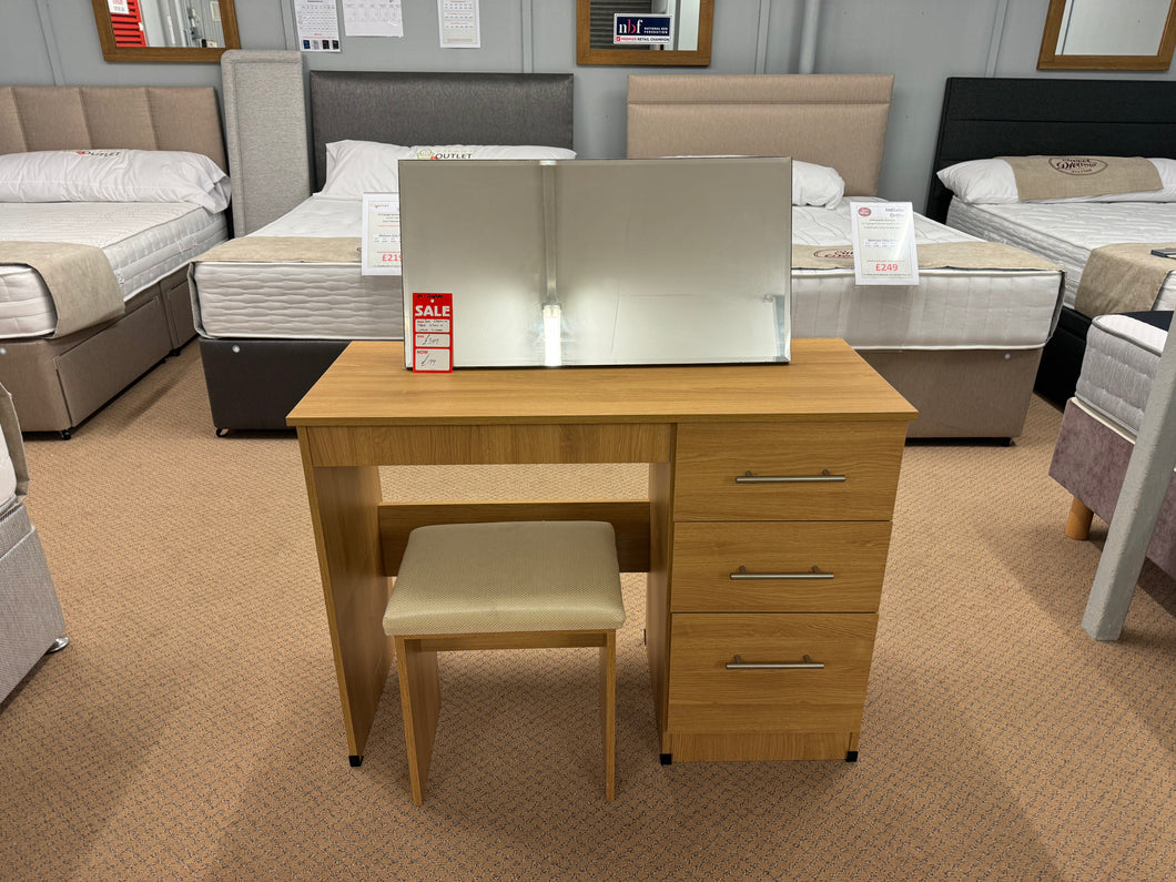 Dressing Table, Mirror & Stool - Discontinued