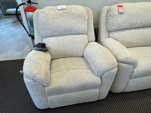 'Cambridge' 3 Seat Sofa + Power Rise Recliner Chair