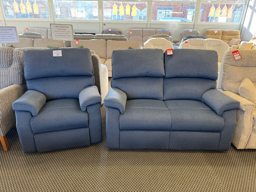 Ex-Display 'Newstead' 2 Seat Sofa + Power Reclining Chair | Matching items available