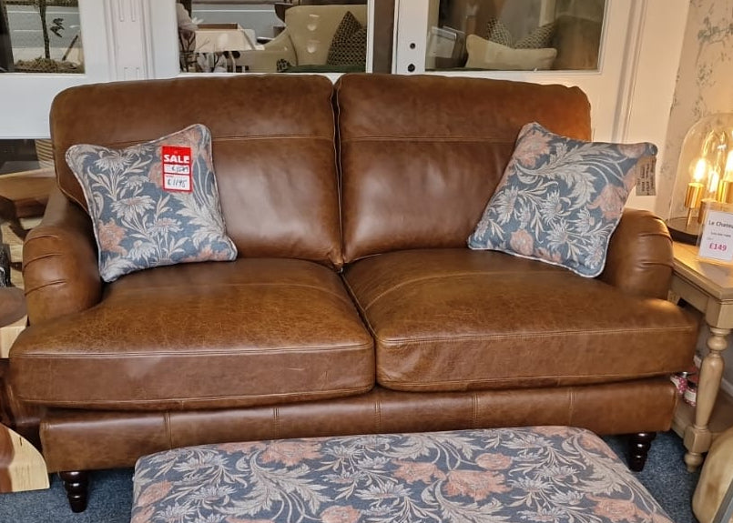 EX DISPLAY 'Beatrix' by Buoyant Leather 2 Seat Sofa