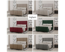 Load image into Gallery viewer, Ingham Fabric Bedframe | Choice of Colour