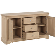 Load image into Gallery viewer, Laceby 2 Door 3 Drawer Sideboard - Oak