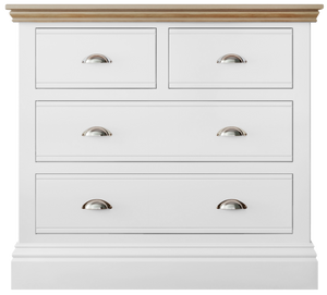 New England | 2 + 2 Drawer Chest - Choice of Colour