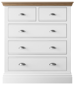 New England | 3 + 2 Drawer Chest - Choice of Colour