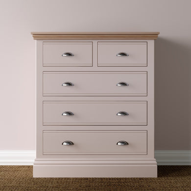 New England | 3 + 2 Drawer Chest - Choice of Colour