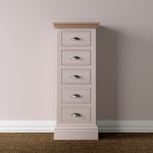 Load image into Gallery viewer, New England | 5 Drawer Narrow Chest - Choice of Colour
