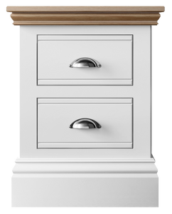 New England | 2 Drawer Bedside - Choice of Colour