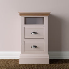 Load image into Gallery viewer, New England | 2 Drawer Open Shelf Bedside - Choice of Colour