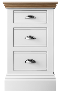 New England | 3 Drawer Bedside - Choice of Colour