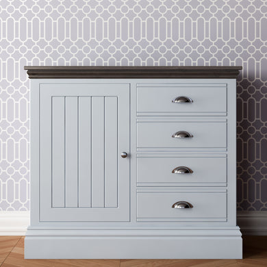 New England | 1 Door, 4 Drawer Sideboard | Choice of Colour
