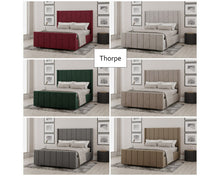 Load image into Gallery viewer, Thorpe Fabric Bedframe | Choice of Colour