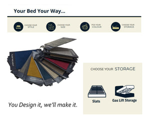 Thorpe Fabric Bedframe | Choice of Colour