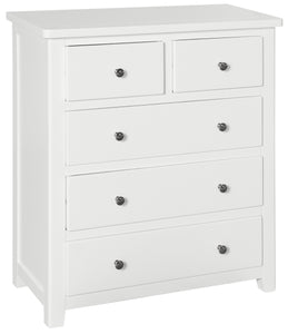 Hatton 2 over 3 Drawer Chest - Painted White or Grey