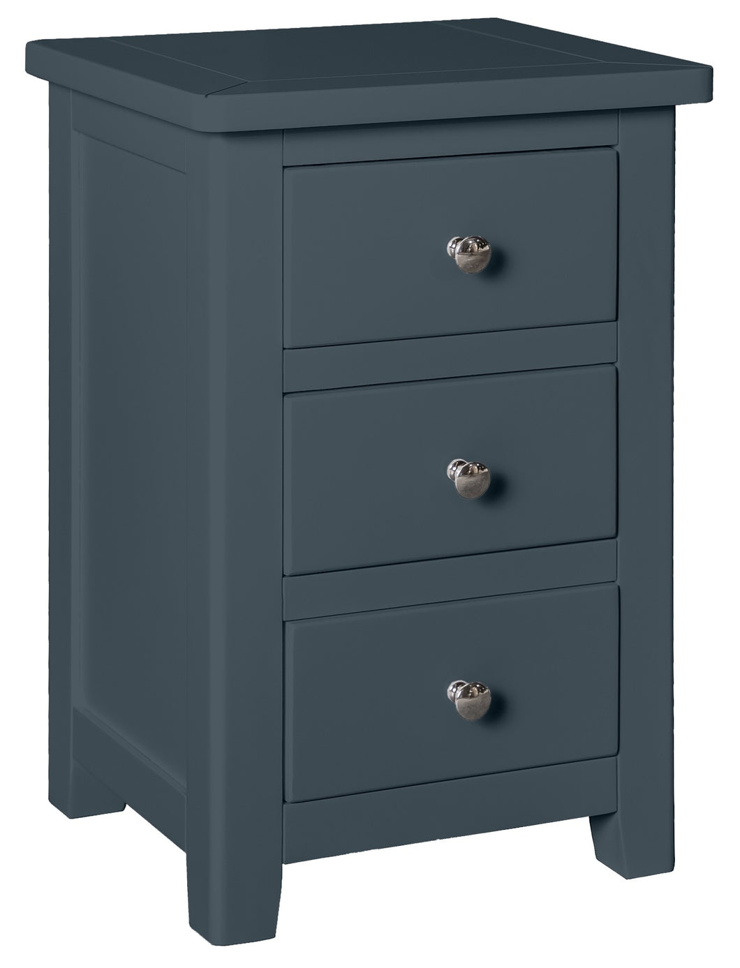 Hatton 3 Drawer Bedside - Painted Blue or Charcoal