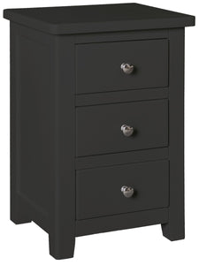 Hatton 3 Drawer Bedside - Painted Blue or Charcoal