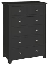 Load image into Gallery viewer, Hatton 2 over 4 Drawer Chest - Painted Blue or Charcoal