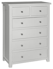 Load image into Gallery viewer, Hatton 2 over 4 Drawer Chest - Painted White or Grey