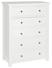 Load image into Gallery viewer, Hatton 2 over 4 Drawer Chest - Painted White or Grey