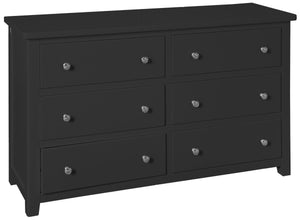 Hatton 6 Drawer Chest - Painted Blue or Charcoal