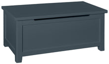 Load image into Gallery viewer, Hatton Blanket Box - Painted Blue or Charcoal