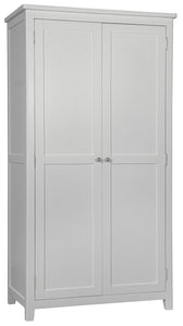 Hatton 2 Door Wardrobe - Painted White or Grey