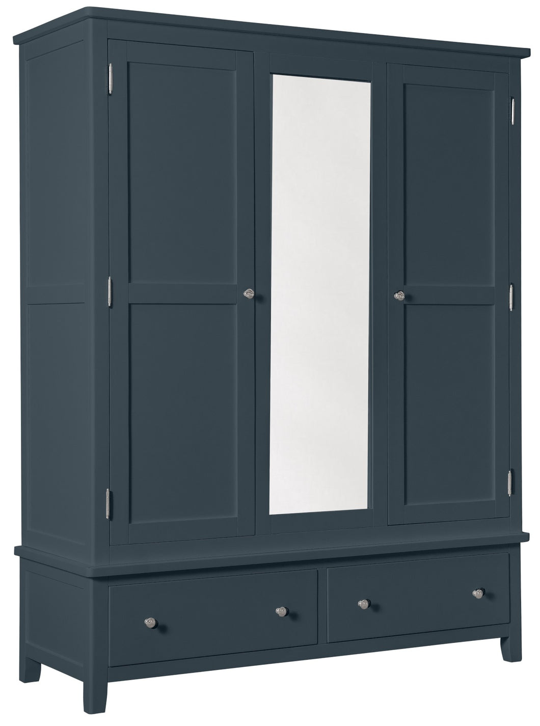 Hatton Triple Wardrobe - Painted Blue or Charcoal