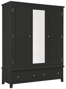 Hatton Triple Wardrobe - Painted Blue or Charcoal