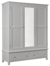 Load image into Gallery viewer, Hatton Triple Wardrobe - Painted White or Grey